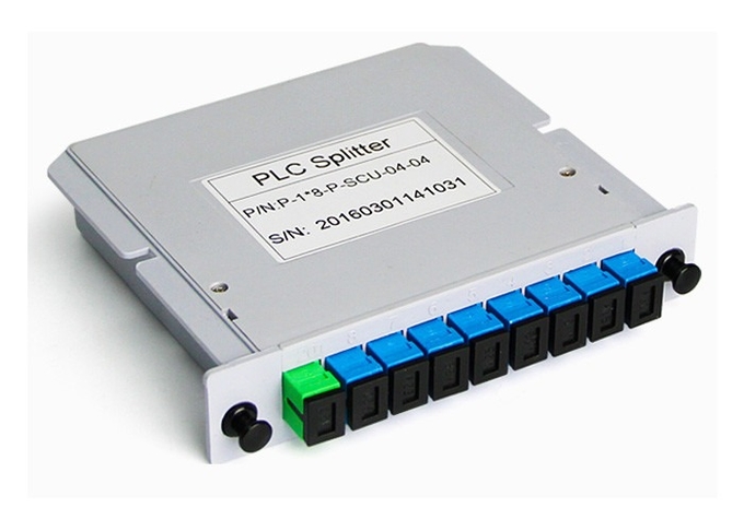 Divisor da fibra ótica do Plc, SC APC do divisor da gaveta 1x8, LSZH 0