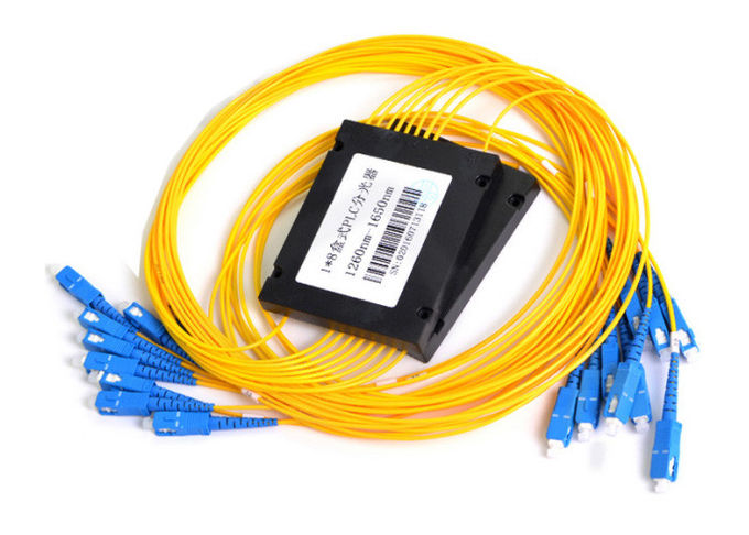 divisor do Plc da fibra ótica da caixa 1x8, divisor para o cabo de fibra ótica 0