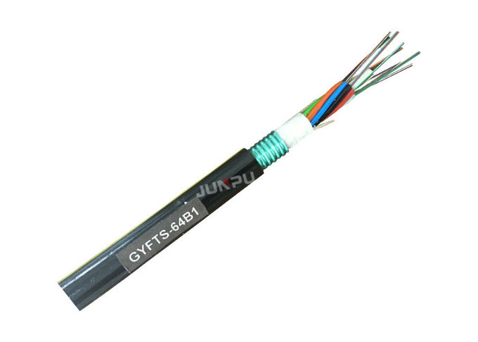 Cabo de fibra ótica exterior de GYFTS, 24 canais de cabos de fibra ótica feitos sob encomenda dos núcleos/antena 0