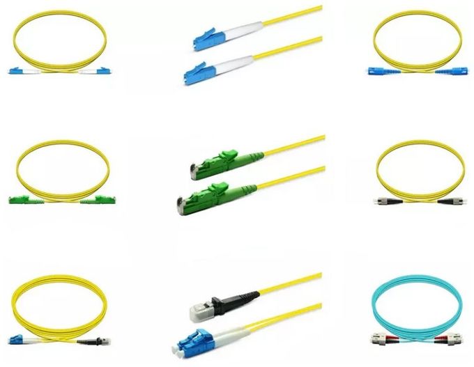 Tipo cabos do SC do remendo da fibra ótica, único modo, LSZH, ligação em ponte da fibra ótica de 1M 3