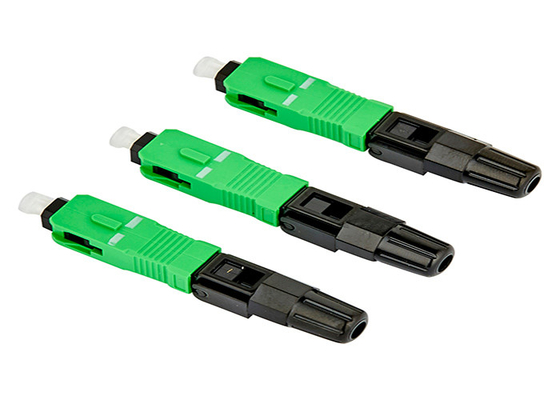 SC APC Type Optical Quick Assembly Connector For FTTH Fast Connector