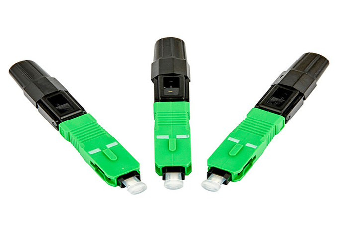 Tipo único modo do SC da fibra ótica do conector rápido do conjunto 1