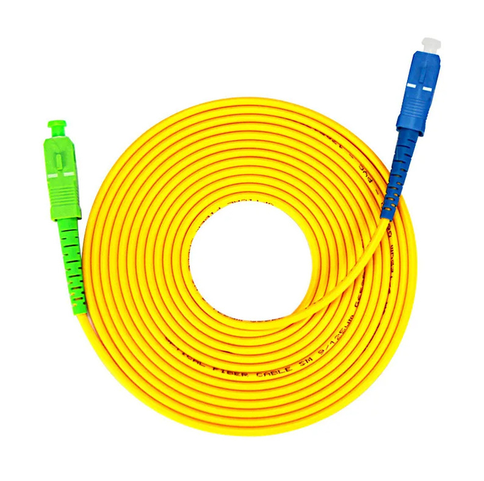 Modo 3M simples 2.0mm LSZH de cabo de remendo da fibra ótica do SC APC-SC UPC único 3