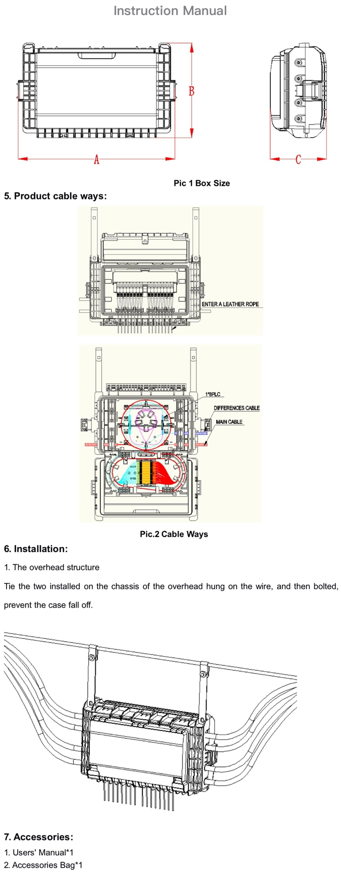 Antena do estilo/caixa novas da distribuição IP65 da fibra ótica núcleo da Parede-montagem 16 2