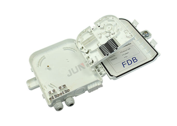 Fibra ótica preta branca da caixa IP65 do terminal da fibra de FTTH 8 ABS do cabo de fibra ótica do núcleo 1