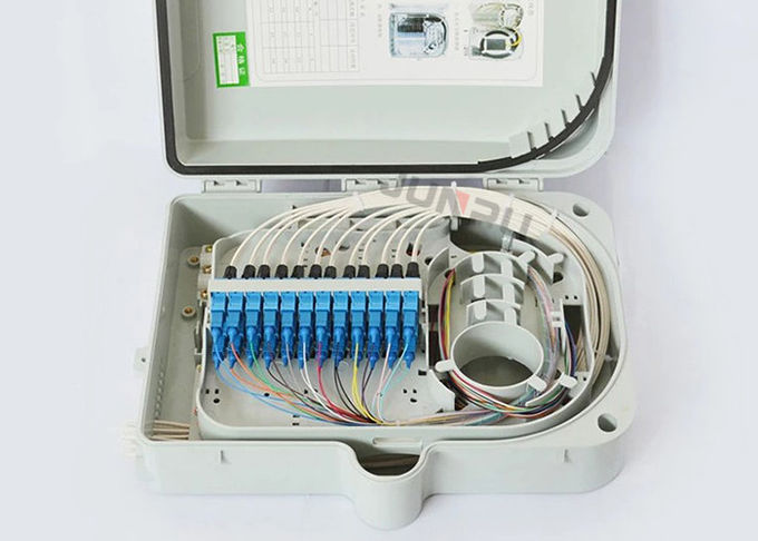 Parede/caixa de distribuição fibra ótica de Polo com adaptador do SC, 24 núcleos 1