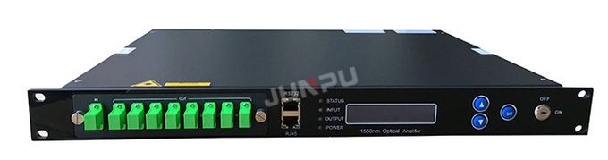 cremalheira 1550 ótica Output de Catv 1U do amplificador de 16dbm 16 EDFA para a rede ótica da fibra 3