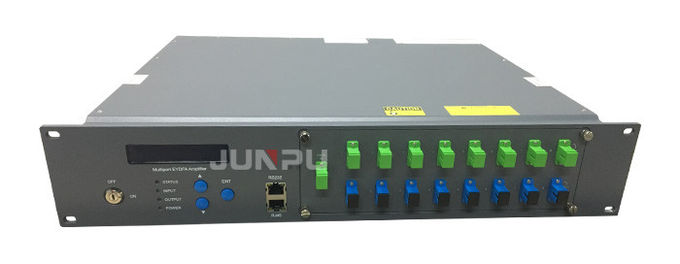 O Wdm Edfa 8 de Junpu 1550nm move 16dbm aplicado para a cremalheira do equipamento 2U de FTTH 1