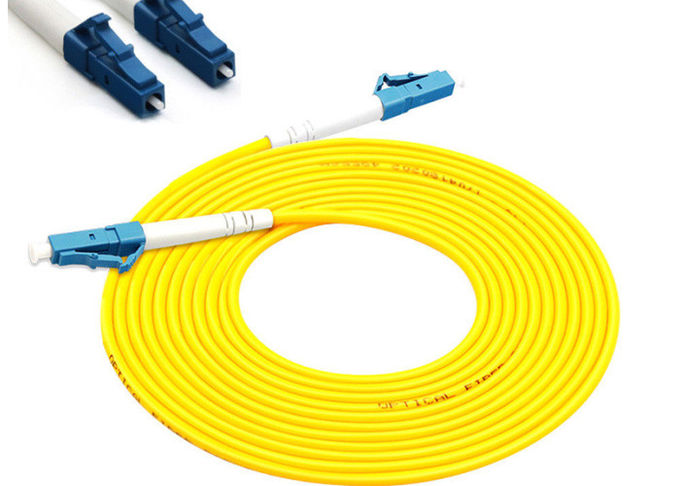 Modo 1 3 do SC do UPC do cabo de remendo da fibra ótica de FTTH CATV LC APC único trança da fibra de 5 medidores 2