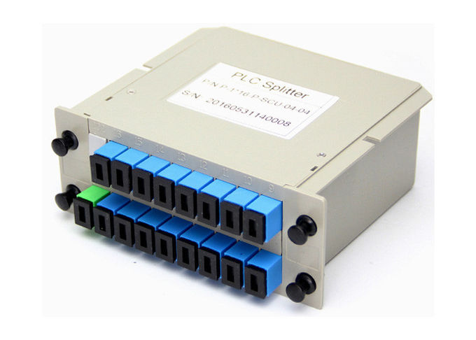 Gaveta do divisor da fibra ótica do PLC da caixa 1x8 1x16 de FTTH Fibetr em SC UPC da caixa do Abs 3