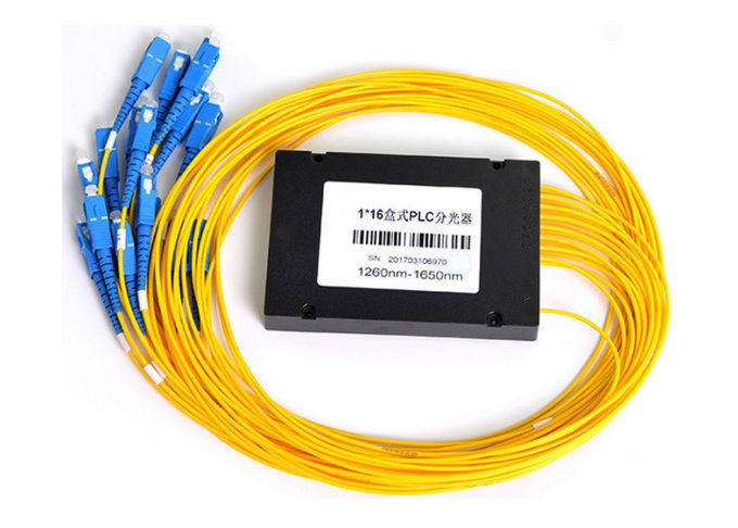 Fibra ótica do divisor de FTTH 1x16, caixa G657A1/LSZH do divisor da fibra ótica 1