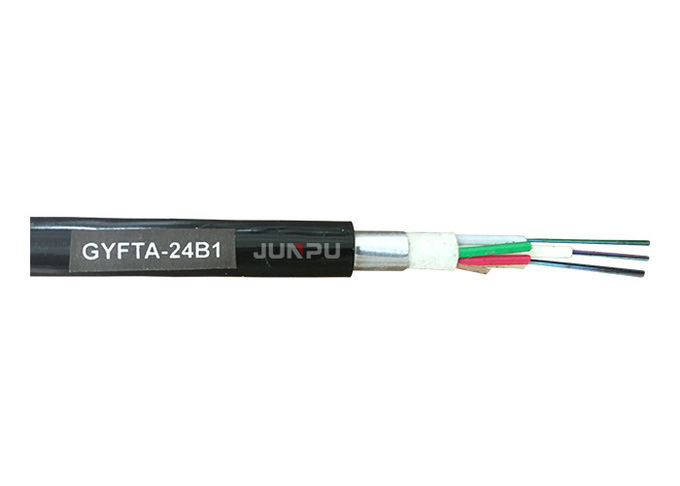 Único cabo de fibra ótica do núcleo GYTA com bainha do PE e FRP para a fiação da tubulação 1