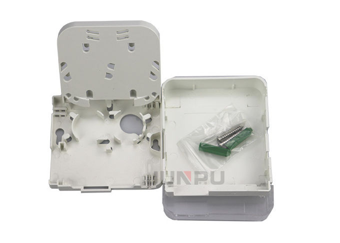 Caixa branca da terminação do cabo de fibra ótica da cor, caixa do cabo de fibra ótica de PC+ABS 0